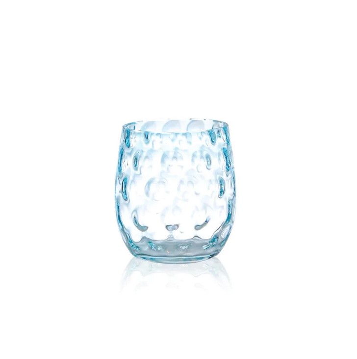 TRINKGLAS KUGEL AZURE