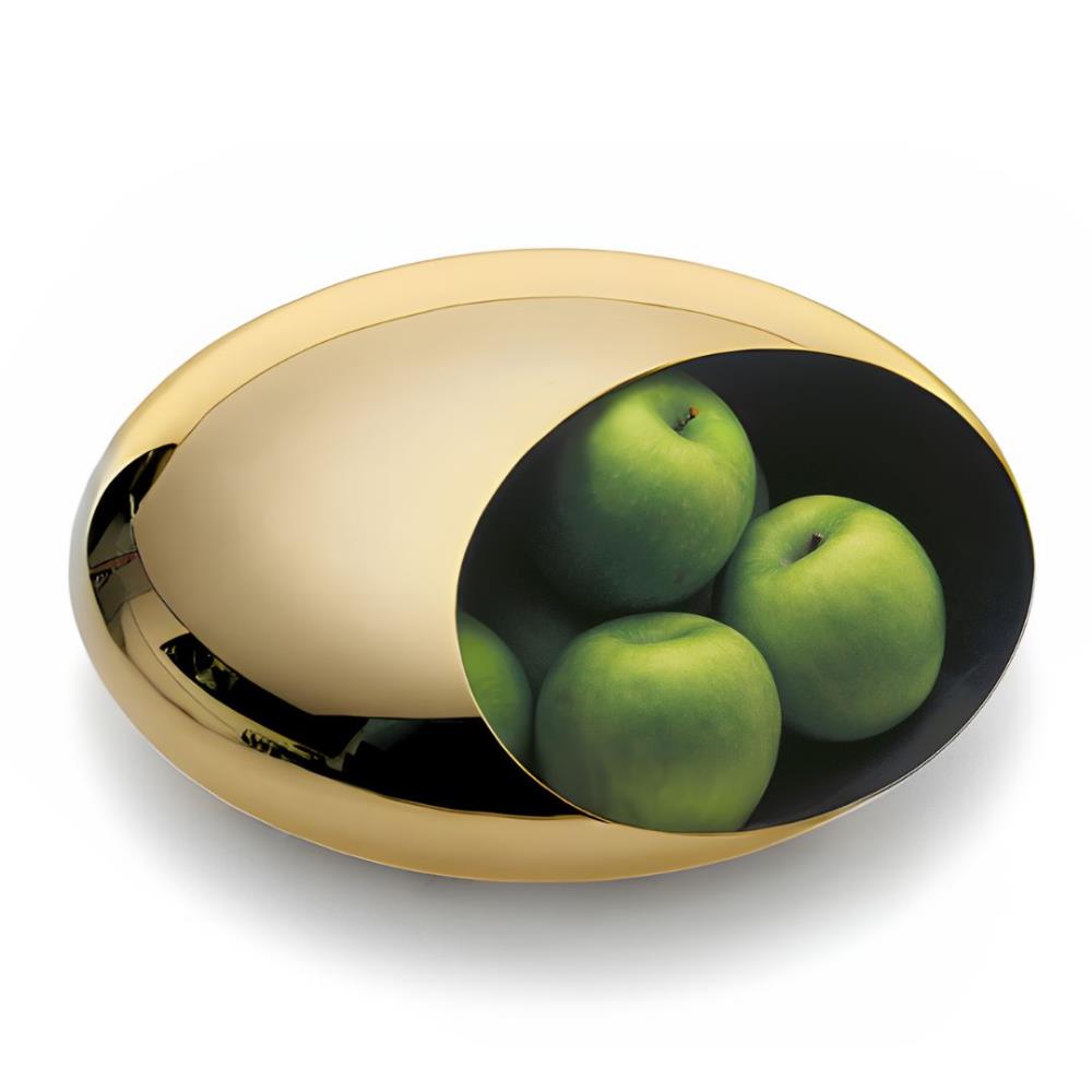 Fruchtschale Cocoon gold