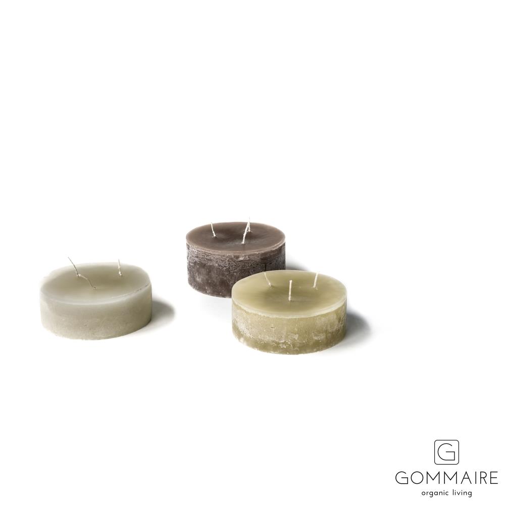 Schwimmkerze rund mocca