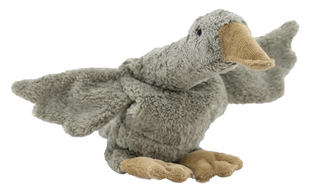 Kleine Gans mit Kirschkernkissen - grau