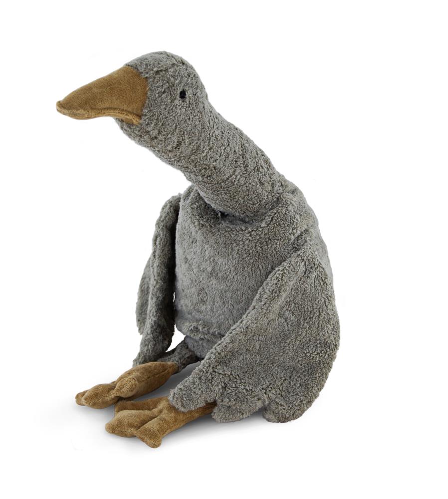 Große Gans mit Dinkelkissen - grau