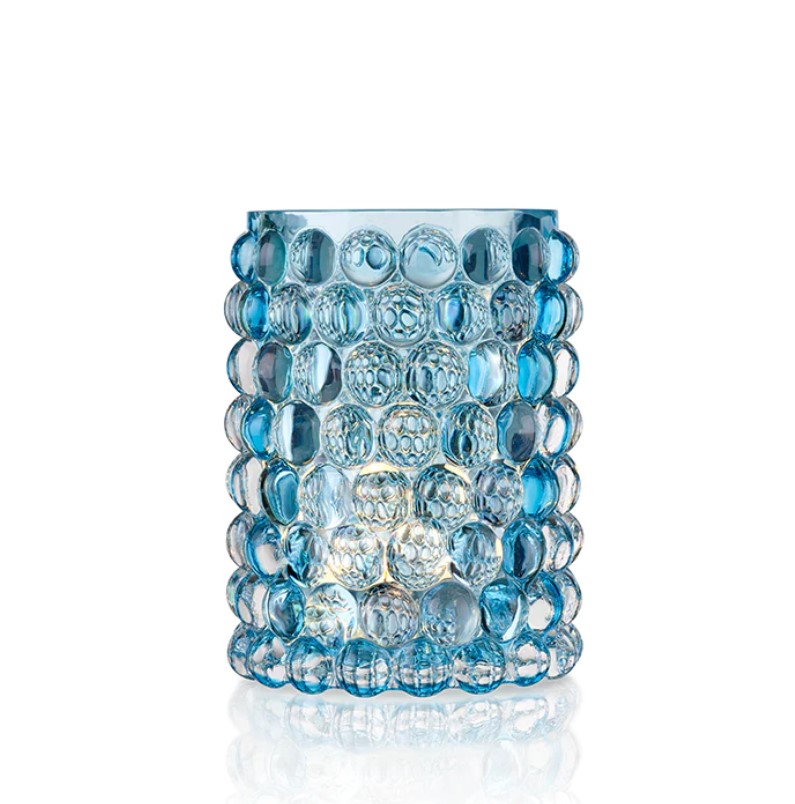 TEELICHTHALTER & VASE BOULE - CORAL BLUE