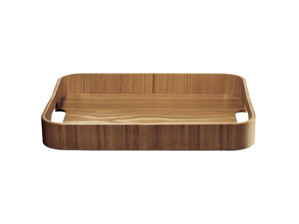 Tablett WOOD rechteckig mit Rand Weidenholz