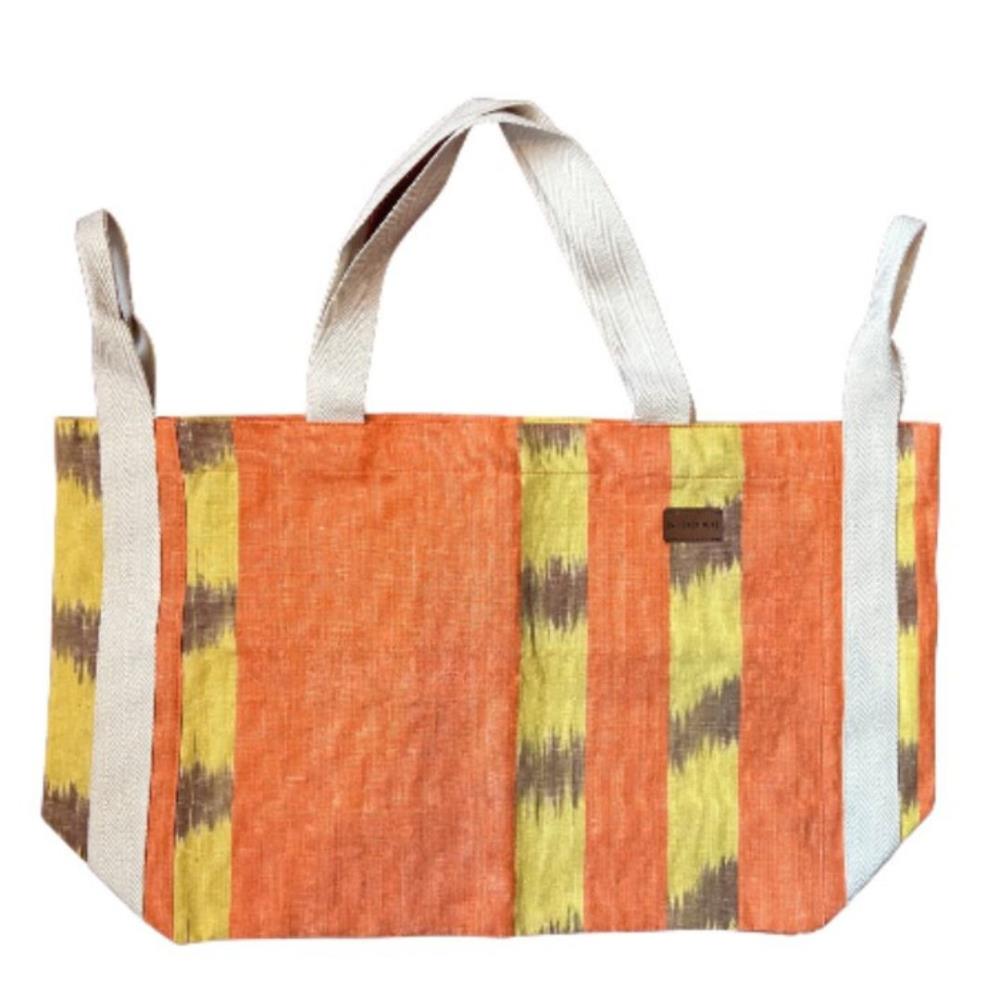 Tasche BEACH BAG orange gelbgold 64cm
