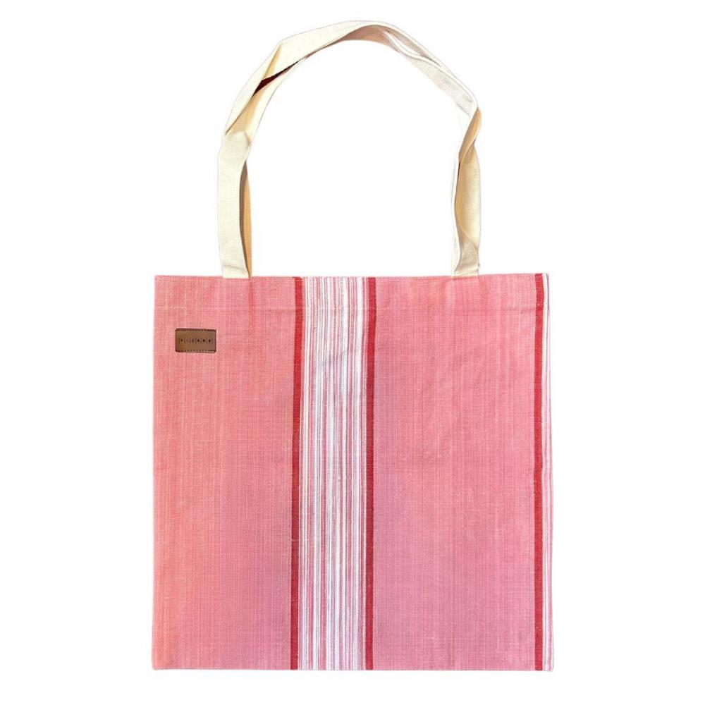 Tasche TOTE BAG IKAT rosa rot 40cm