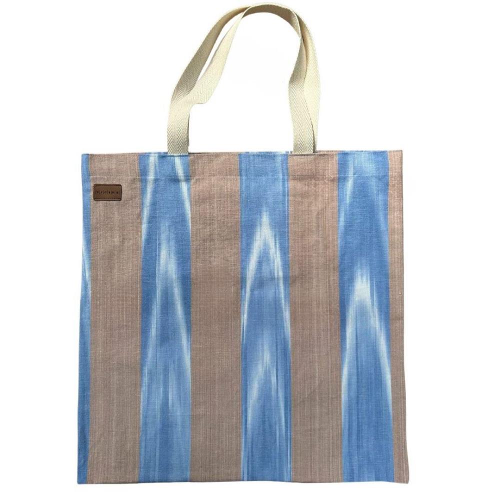 Tasche TOTE BAG XL braun blau 48cm