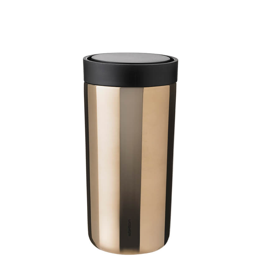 BECHER TOGO CLICK dark gold metallic 0,4 L