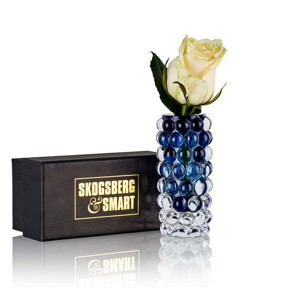 Vase HURRICANE BOULE mini - blau