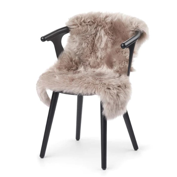 Lammfell long wool taupe