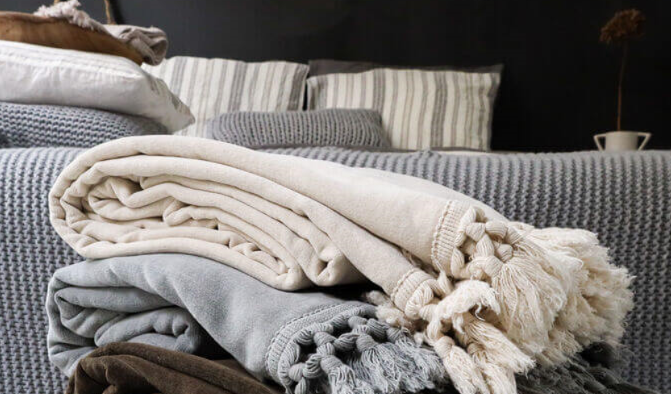 Decke OSLO beige