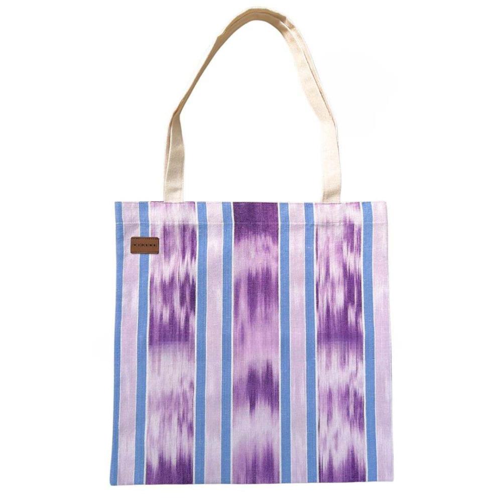 Tasche TOTE BAG IKAT blau lila 40cm