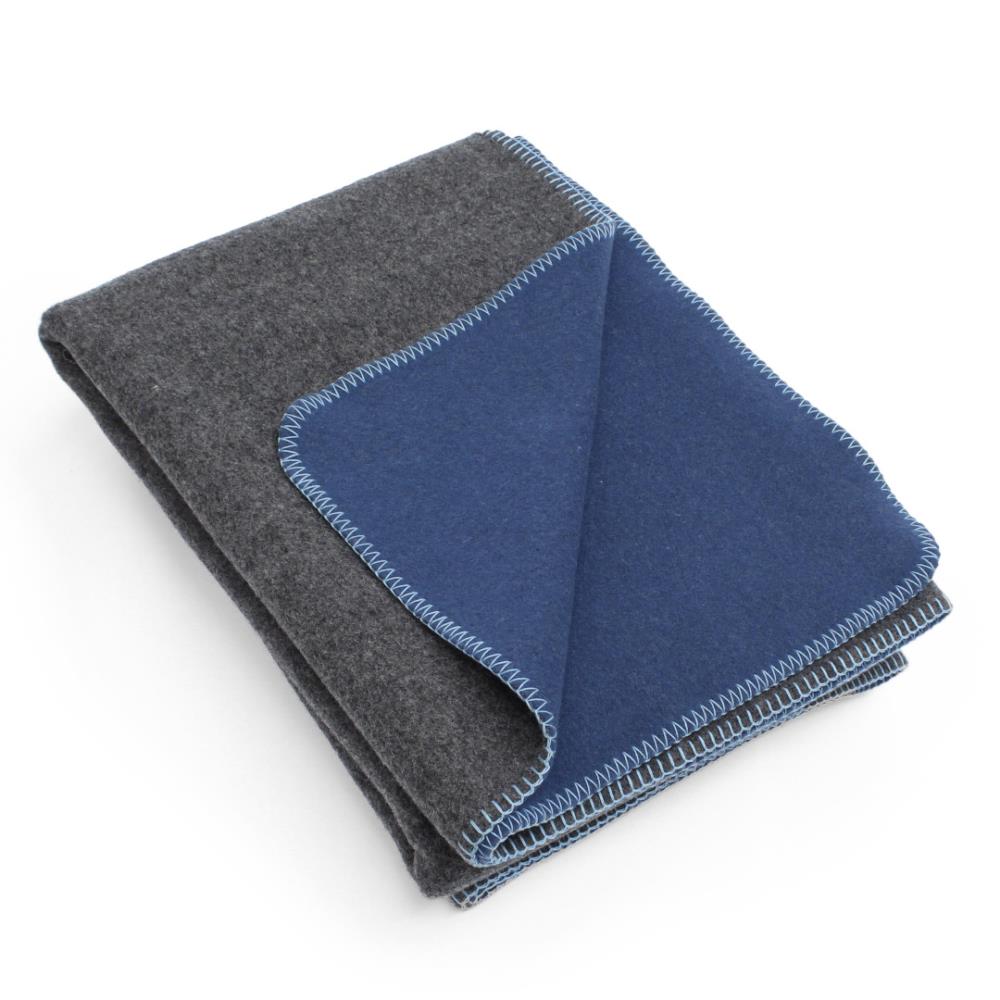 Decke DARK SIDE MOON anthrazit friesisch-blau