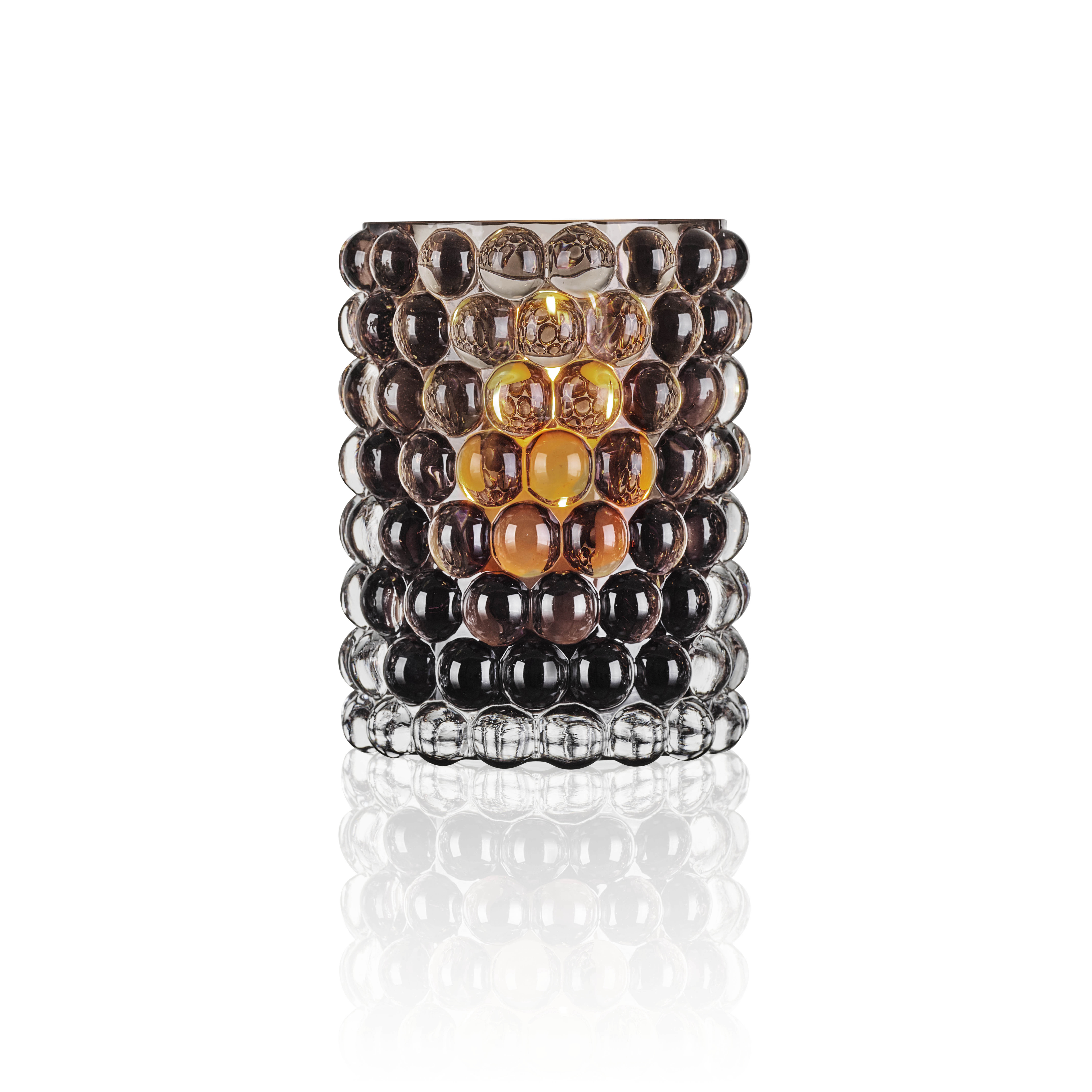 Teelichthalter BOULE - smokey grey