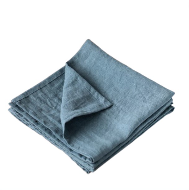 Serviette Leinen graublau 46cm