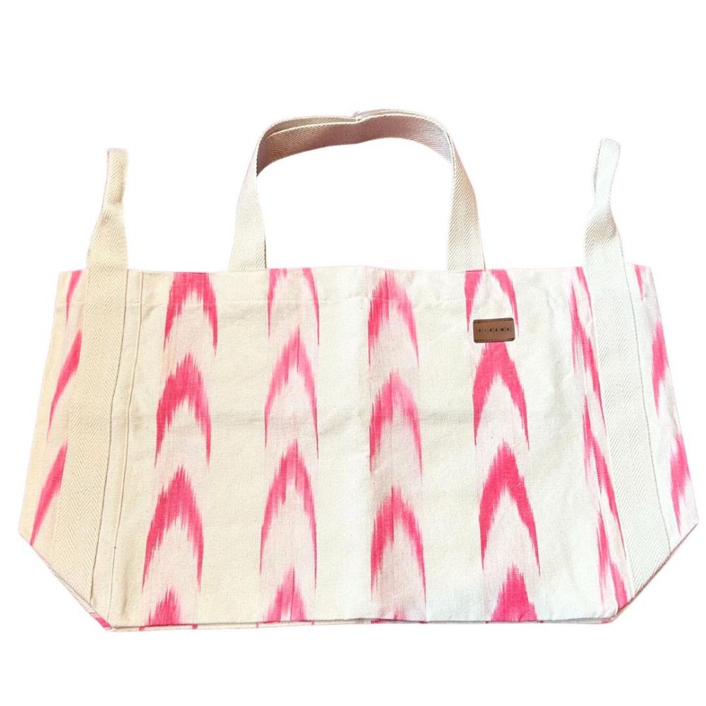 Tasche BEACH BAG rosa beige 64cm