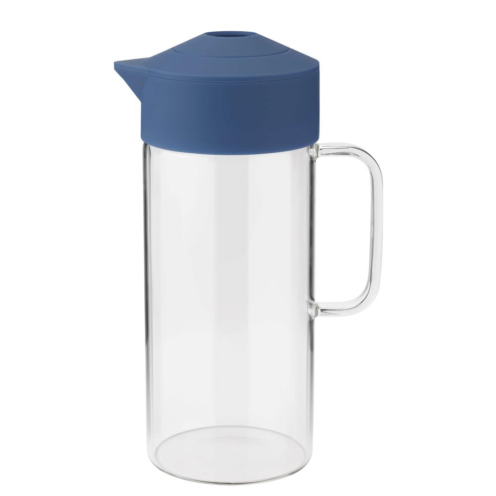 Glaskaraffe PIP dunkelblau
