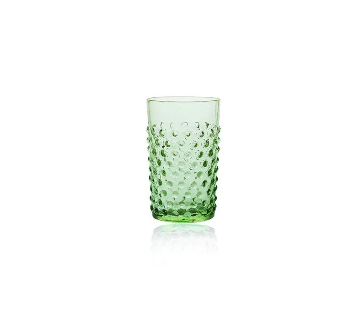 Trinkglas HOBNAIL hellgrün