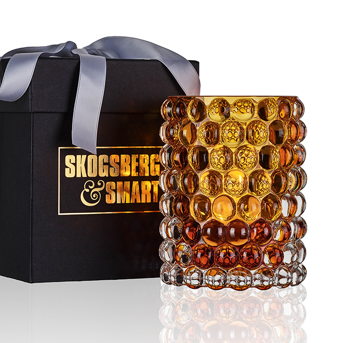 Teelichthalter BOULE - amber