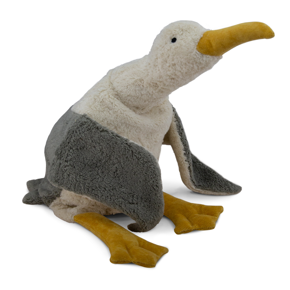 Stofftier Möwe gross weiss mit Dinkelfüllung