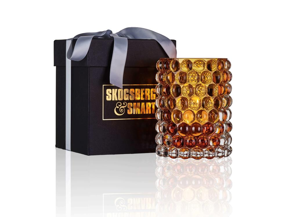 Teelichthalter & Vase BOULE - amber