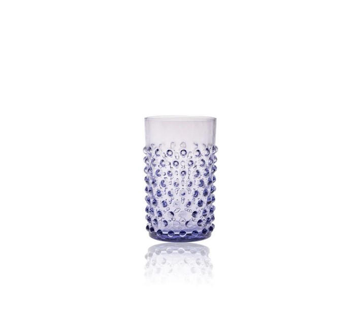 Trinkglas HOBNAIL lila