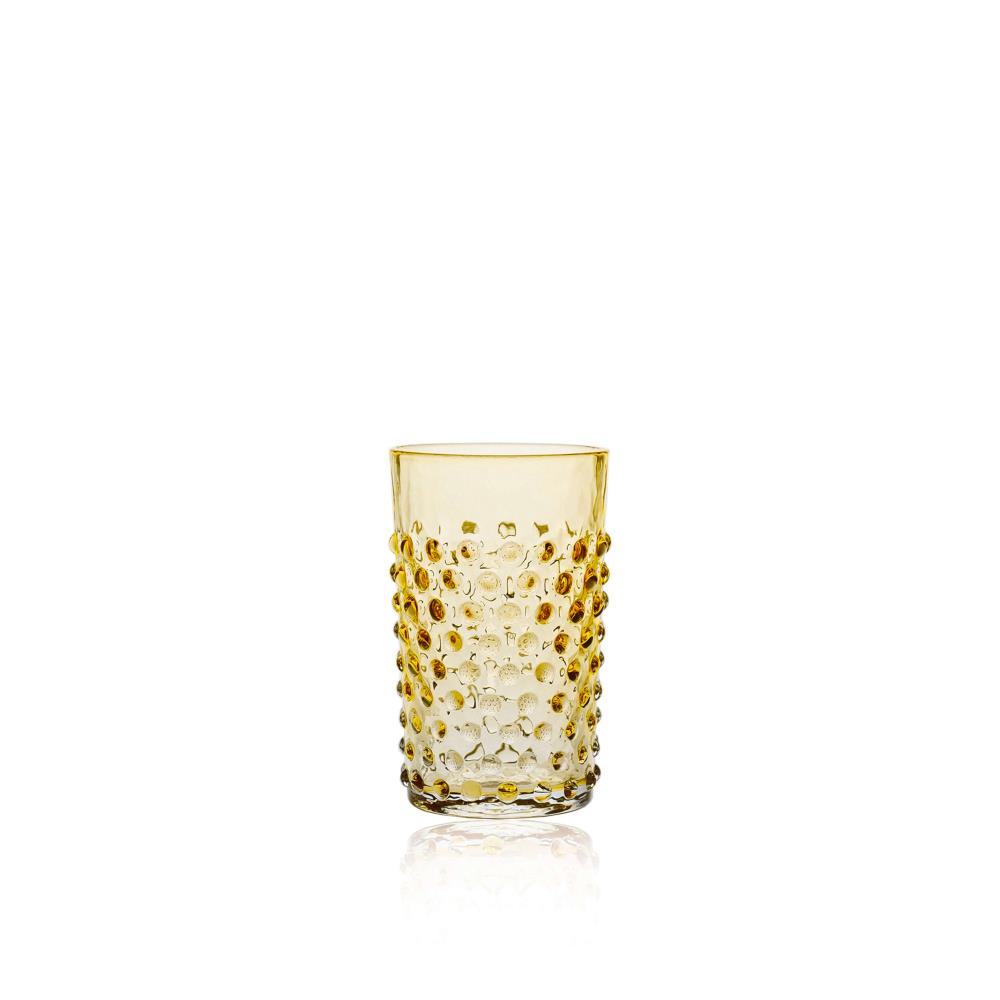 Trinkglas HOBNAIL amber