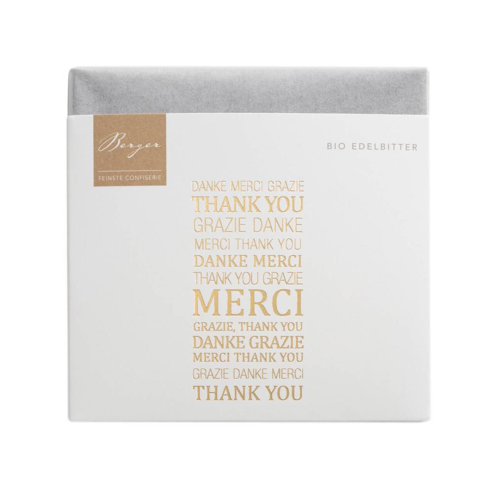 BIO Schokoladentafel  „Danke, Merci ..."