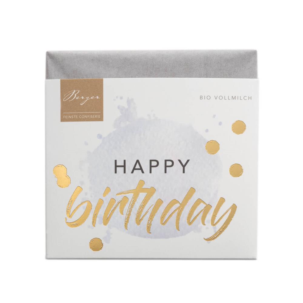 BIO SCHOKOLADENTAFEL „HAPPY BIRTHDAY ..."