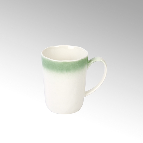 Becher PIANA weiß mit salbei Farbverlauf