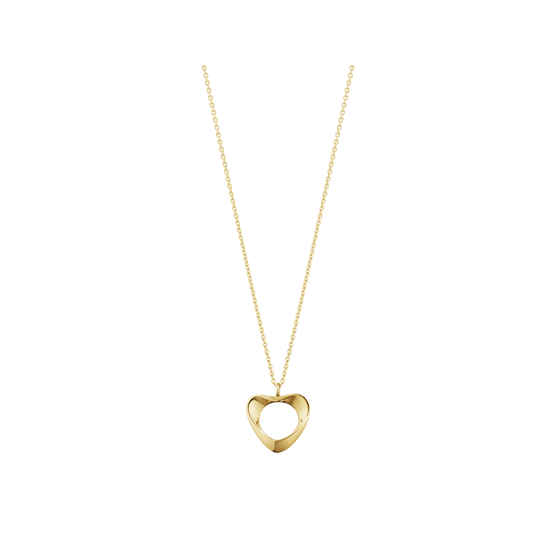 Kette mit Herzanhänger gold