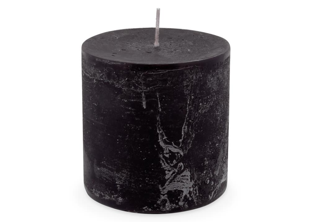 Kerze Mon Ami 10x10 cm schwarz